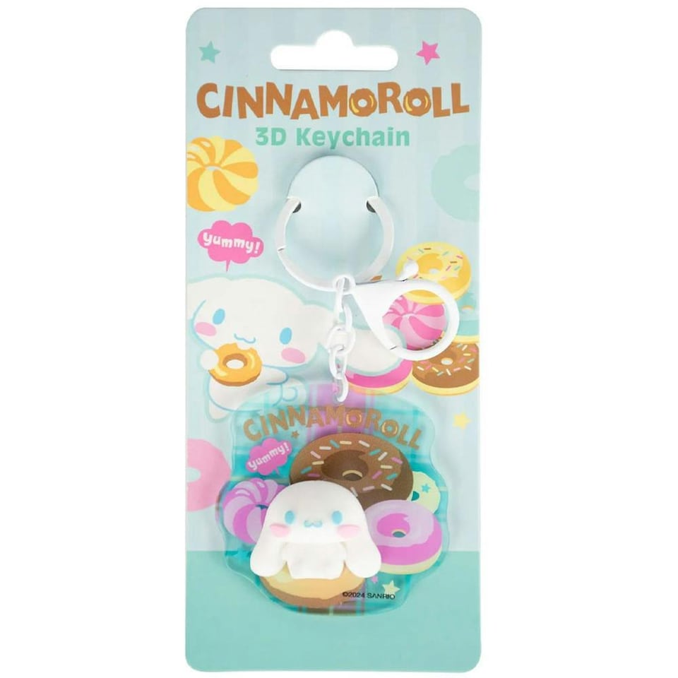 image 1 of Sanrio 3D Cinnamoroll Keyring - Multicoloured - One Size