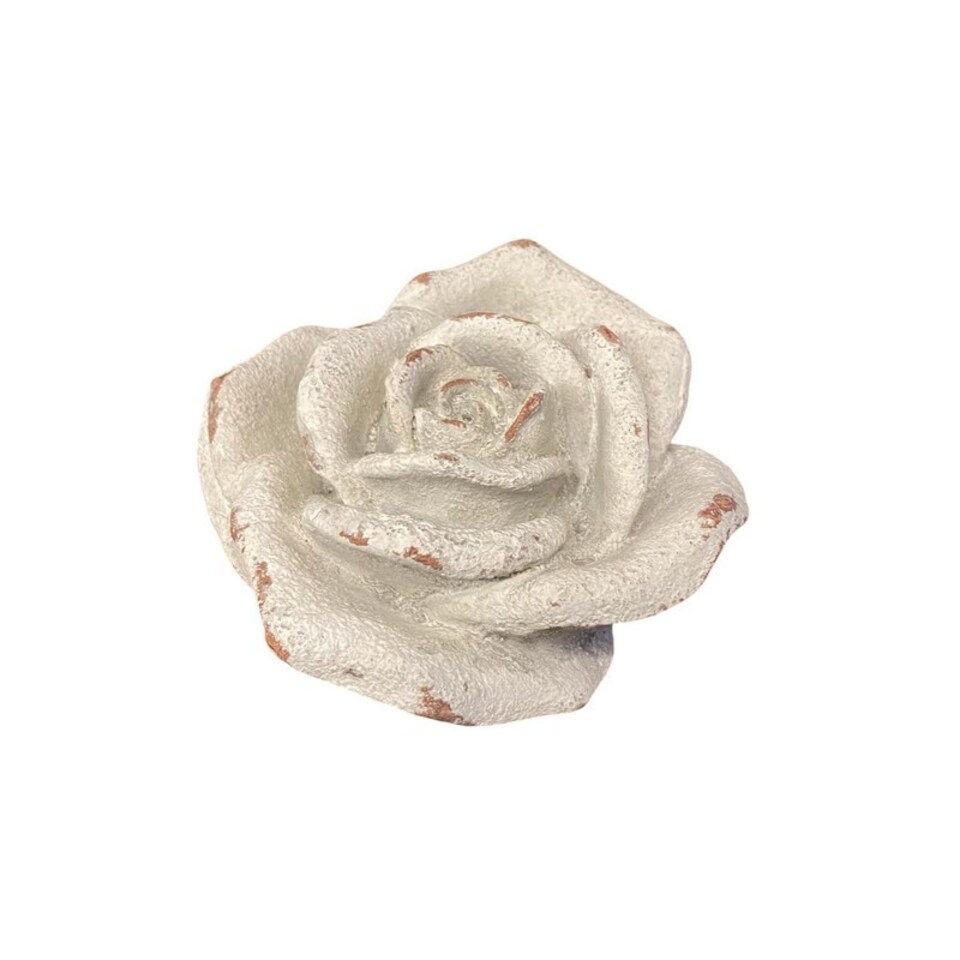 image 1 of Small Decorative Flower Ornament - Resin - L11 x W11 x H5 cm - Beige