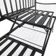 image 8 of Outsunny Outdoor Metal Frame 2 Seater Bench Patio Park Garden Seating Chair