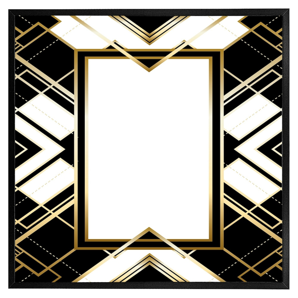 image 1 of Art deco frame (Picture Frame) Grey | XL