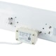 image 4 of 3kW Dual Wall Mounted Quartz Halogen Bulb Electric Infrared Patio Heater in White