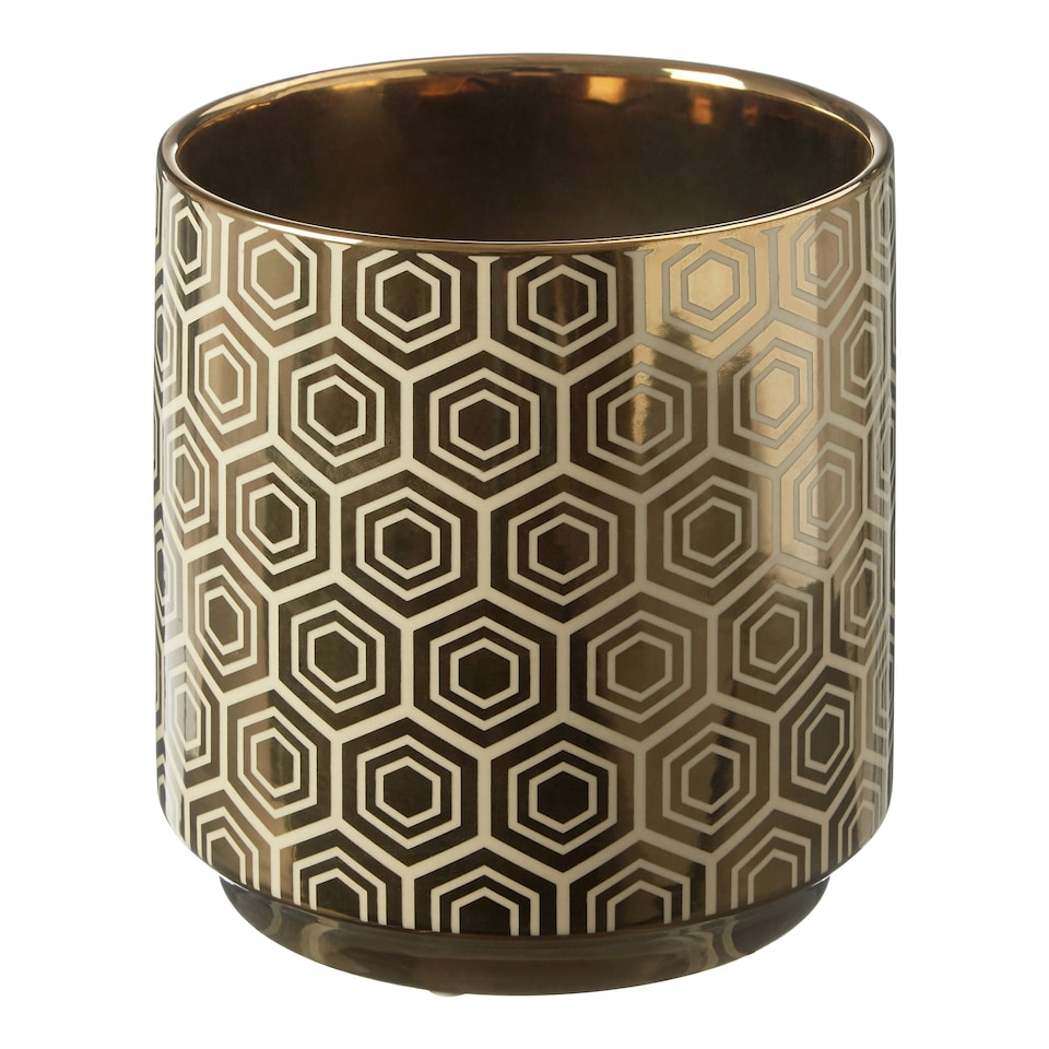 image 1 of Hexa Small Planter Gold