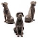 image 1 of Sitting Labrador Plant Pot Feet - Set of 3 Grey
