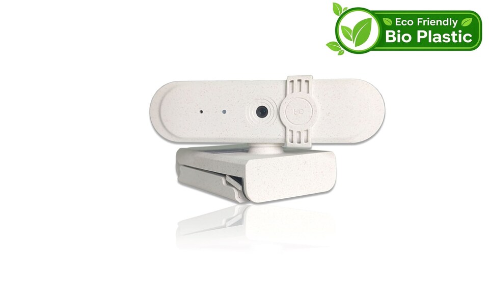 image 1 of Accuratus BIO CAM900 Webcam - Full HD USB-A 1080p Biodegradable Webcam - Chalk White