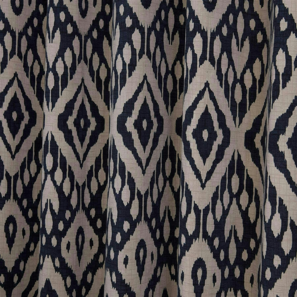 image 1 of Marrakech Eyelet Curtains - Blue - 229cm x 183cm