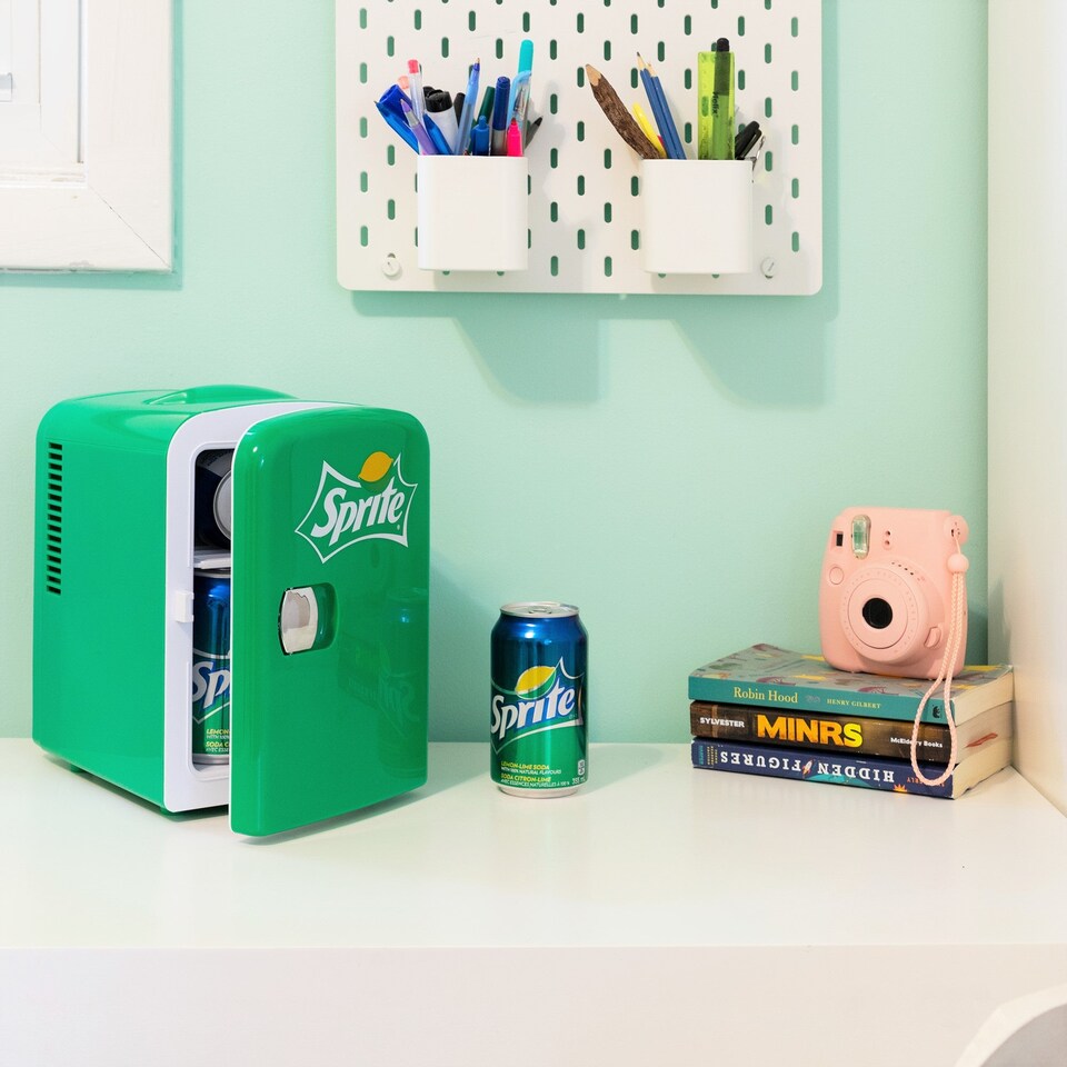 image 1 of Coca-Cola Sprite 4L Cooler/Warmer 12V DC 230V AC Mini Fridge, Green
