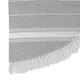 image 4 of Nicola Spring Round Turkish Cotton Beach Towel - 190cm - Grey | Grey | Grey
