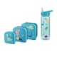 image 2 of Tiny To Tots Dinosaur Lunch Bag, 3 Pack Nested Boxes & Flip Top Straw Sipper 500ml