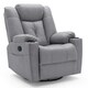 image 1 of Afton Electric Technology Fabric Auto Recliner USB Lounge Sofa Chair (Grey)
