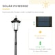 image 3 of Outsunny 2.4m Garden Lamp Post Light LED Solar Powered Patio Path Lighting Lamp