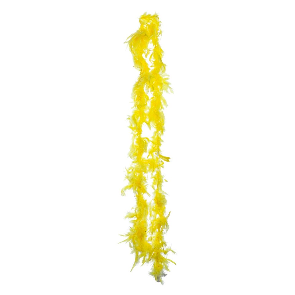 PMS Easter Feather Boa Fancy Dress Accessory 150cm x 8cm Yellow