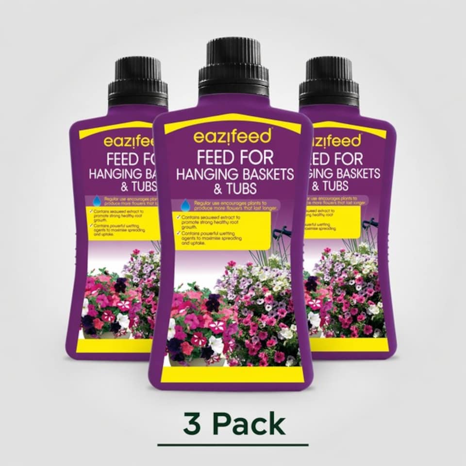 image 1 of EaziFeed Feed For Hanging Baskets & Tubs 500ml | Purple | 3 - Purple | 1500ml | 3
