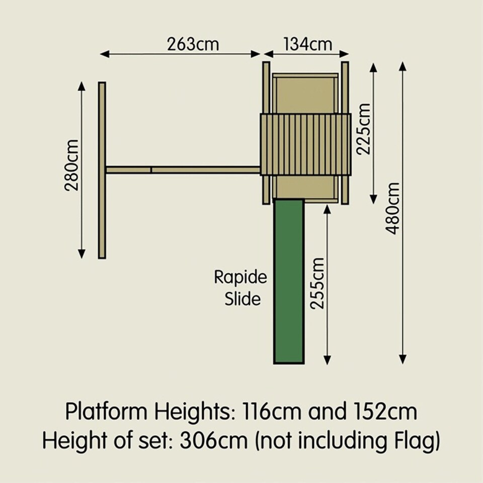 image 1 of TP Kingswood Wooden Swing Arm - FSC® certified