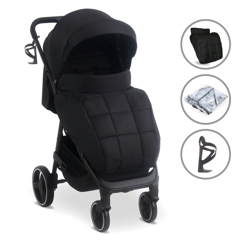 image 1 of MB160 Plus Pushchair - Black Leopard