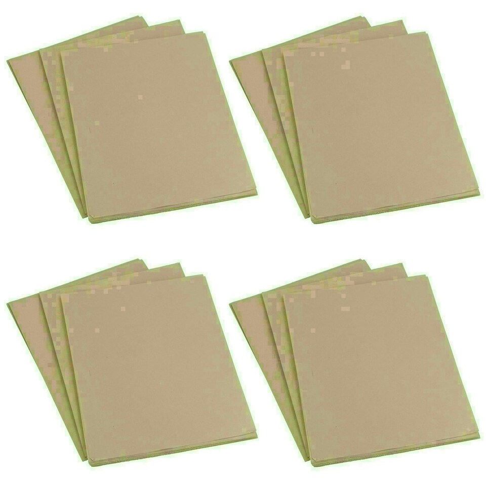 image 1 of Mixed Grit Sandpaper Sanding Sheets For Metal Wood Plastic 60 - 240 Grit 120pc