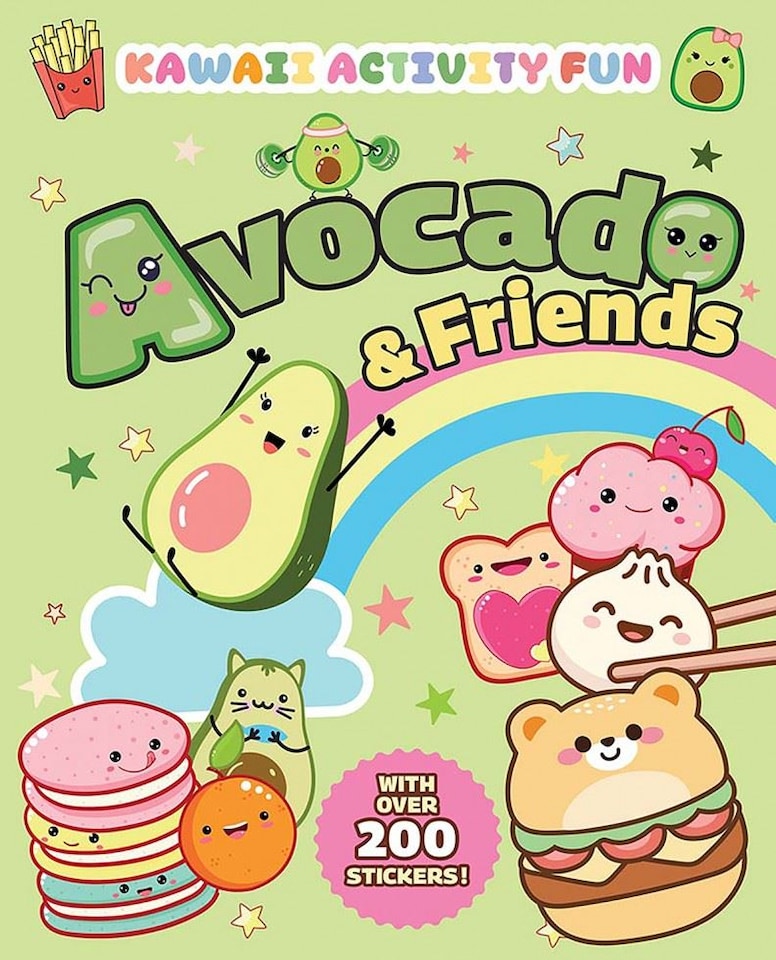 Avocado & Friends: Kawaii Activity Fun (With Over 200 Stickers!) by Giada Francia