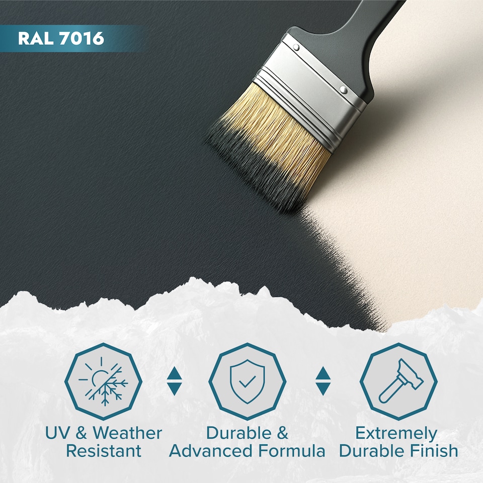 image 1 of Polar Door Step Paint Hard Wearing Durable Anti Slip | Grey | Anthracite | 750 ml