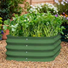 Garden Gear Metal Raised Bed (61x61x30cm) x 3 | Green | 3