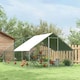 image 8 of PawHut Walk In Chicken Run Large Galvanized Chicken Coop w/ Cover 3 x 4 x 2m