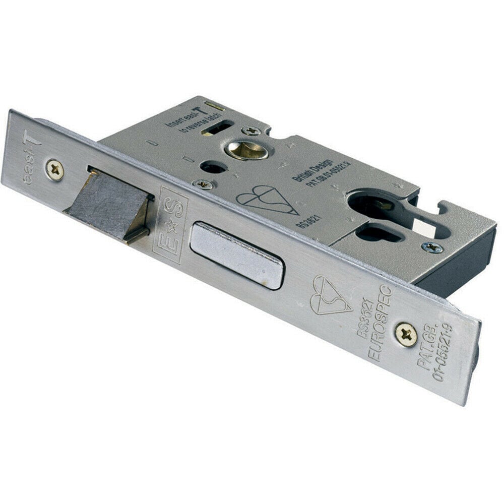 Euro Profile BS Double Cylinder Sashlock 64mm Depth Satin Stainless Steel