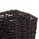 image 5 of Small Black Paper Rope Tray | Black | Black | Small