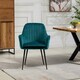 image 3 of Carrara Velvet Dining Chairs - Set of 2