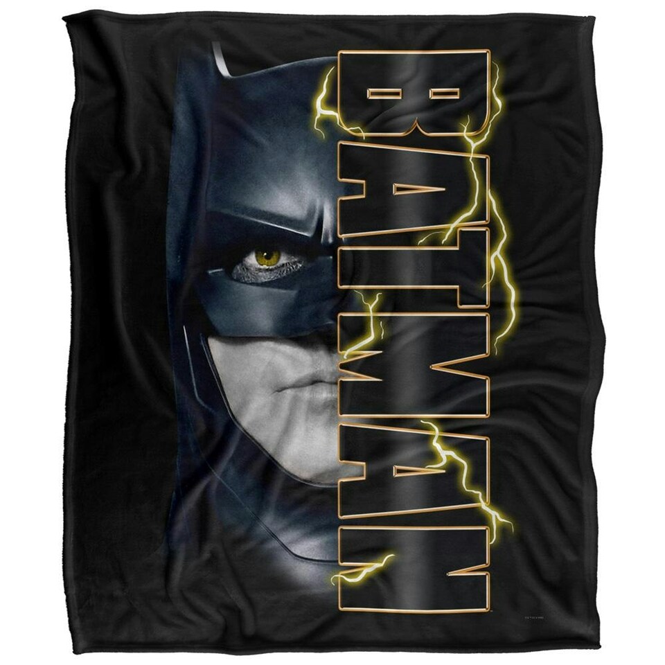 image 1 of The Flash Headshot Batman Blanket - Multicoloured - One Size