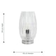 image 7 of Facet - Chrome with Clear Faceted Glass Table Lamp Chrome | Clear