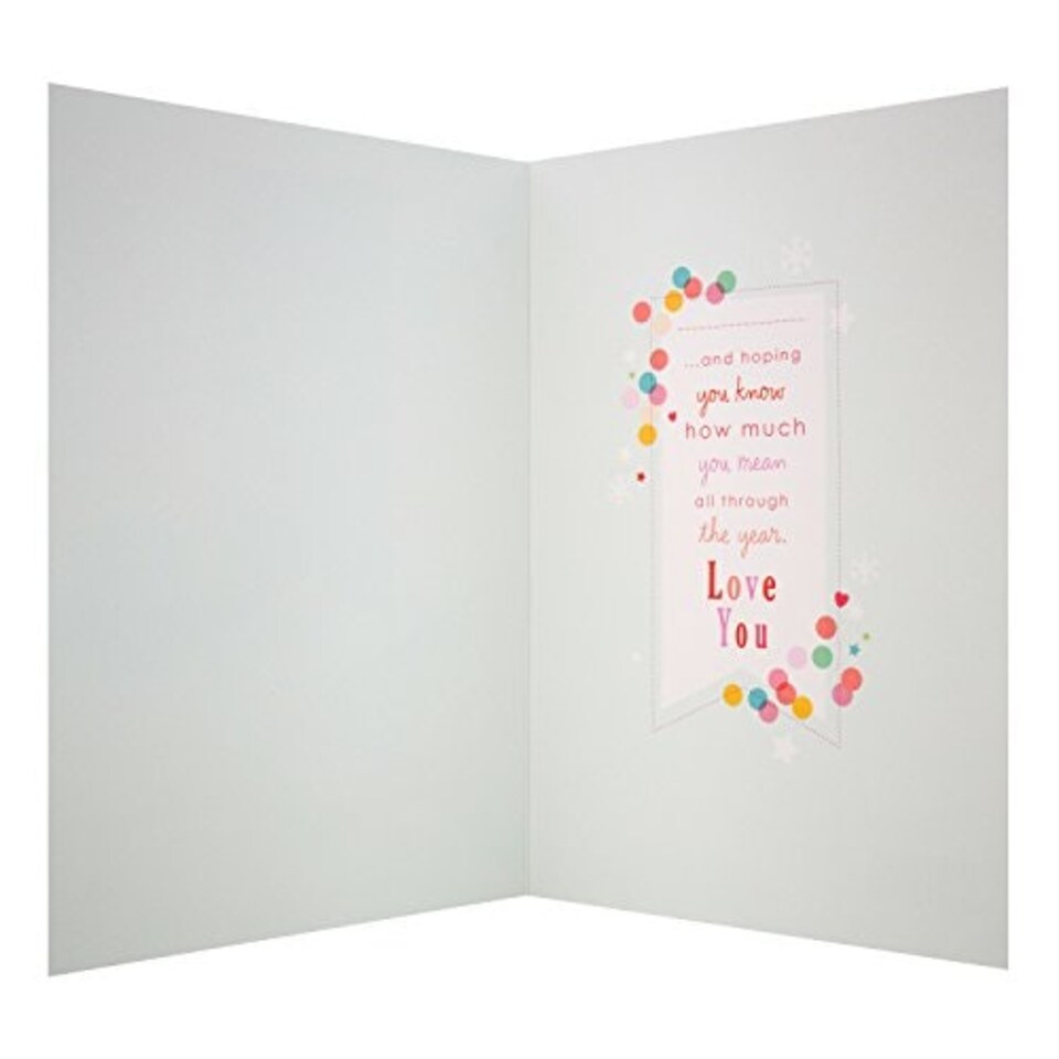 image 1 of One I Love 'How Much You Mean' Cute Cat  Christmas Card
