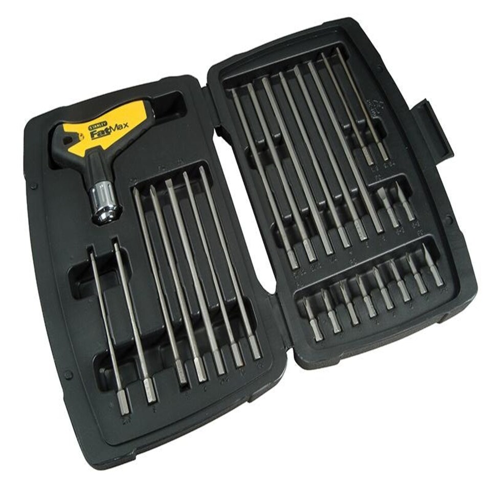 Stanley Tools Fatmax T Handle Ratchet Power Key Set Of 27