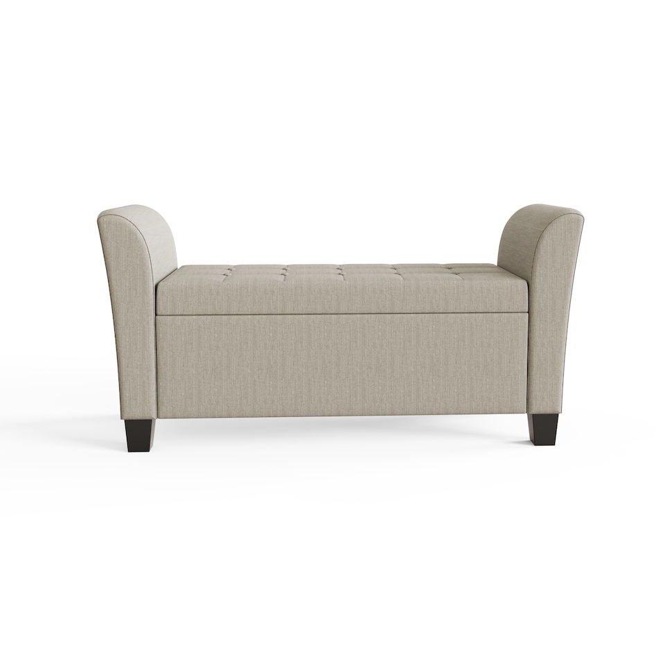 image 1 of Verona Upholstered Window Seat | Cream | Natural