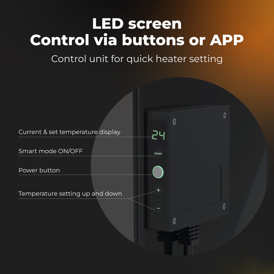 image 1 of AENO Premium Smart Heater Black