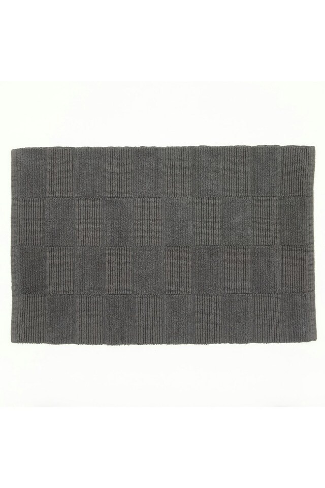image 1 of Egyptian Spa Absorbent 1600gsm Bath Mat - 55x 85cm Super-Soft Bathroom Cotton Rug | Grey | Charcoal | 55x85cm