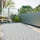 image 6 of The Rugs Outdoor Indoor Diamond Garden Patio Rug Weather Resistant Jet Washable | 100
