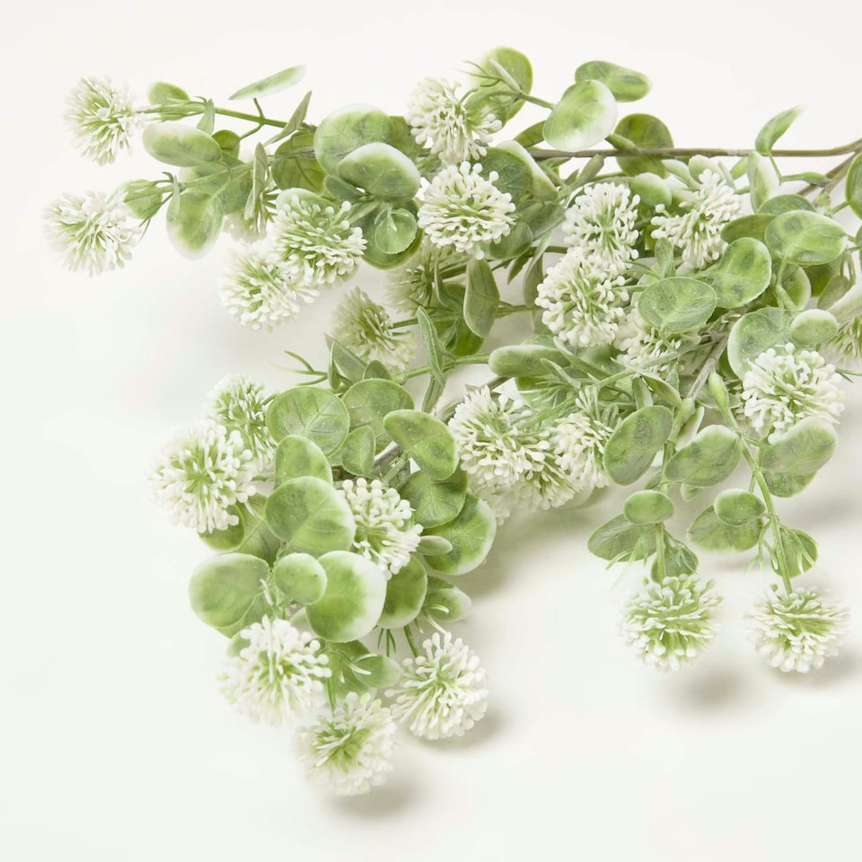 image 1 of Homescapes Artificial Branch with Small White Flowers, 66 cm