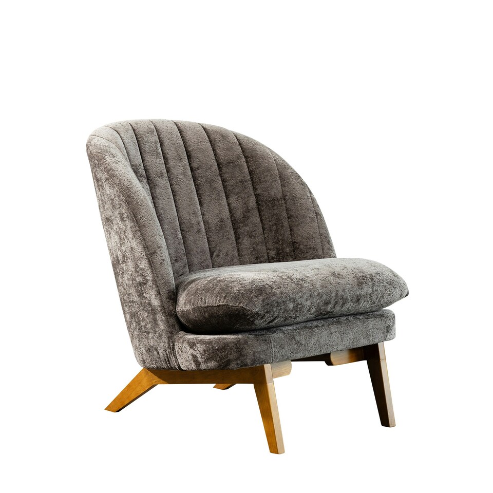 image 1 of Mateo Fabric Accent Chair - Dark Grey