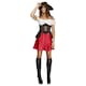 image 1 of Fever Womens/Ladies Pirate Wench Costume - Black/Red/White - M | Multi | M