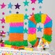 image 7 of Fax Potato Fax Potato Pinata Set with Stick & Blindfold - 100th Birthday / Anniversary - Rainbow