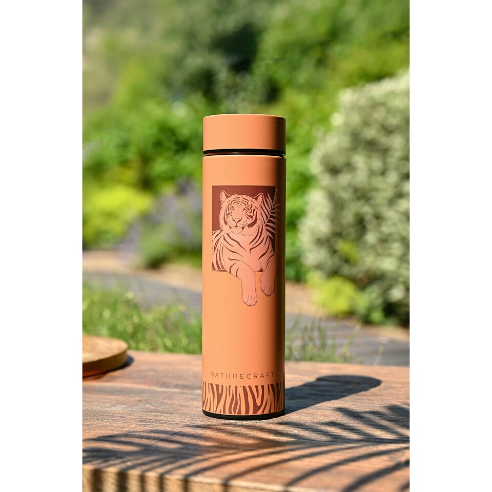 image 1 of Naturecraft Tiger 500ml Reusable Bottle Terracotta Orange | Terracotta | 500ml