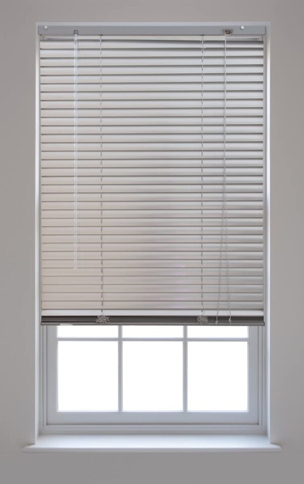 image 1 of Aluminium Venetian Blinds | 150cm Wide x 150cm Long | Silver | Silver