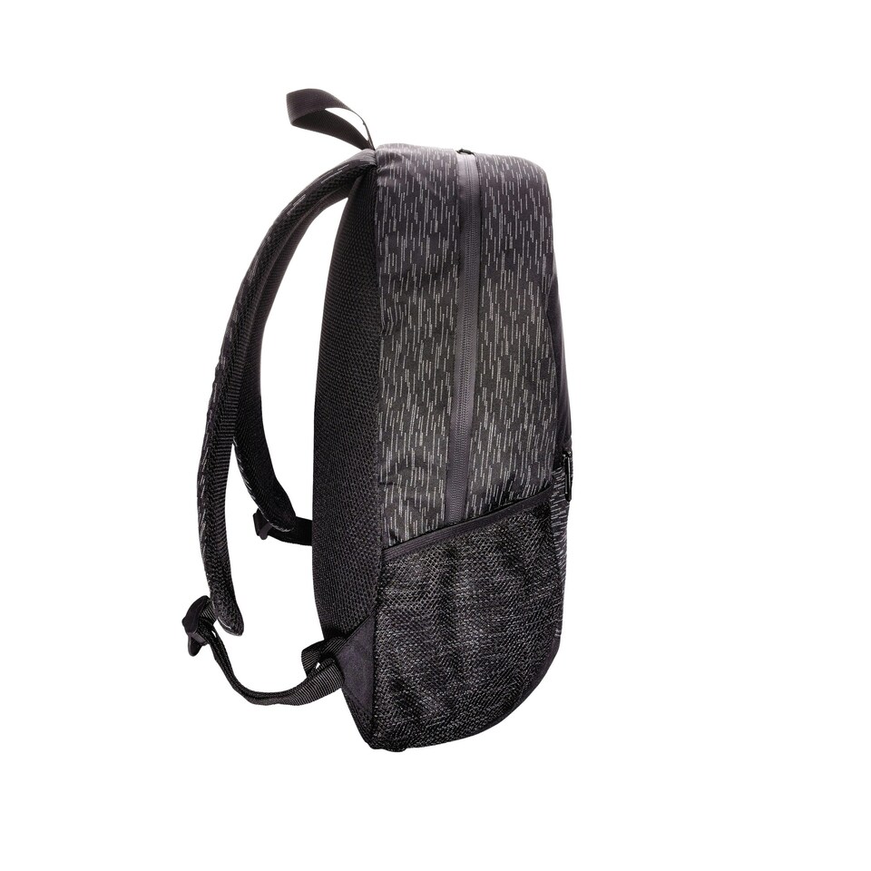 image 1 of XD Collection Reflective RPET Aware Laptop Backpack - Black - One Size Black