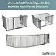 image 2 of Bettacare Premium Extra Tall Multi Panel Flexible Dog Barrier, up to 174cm Wide, White, 105cm Tall, Dog Barrier for Pets Dogs and Puppy White