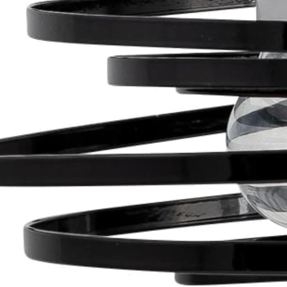 image 1 of Black Metal Swirl Easy Fit Light Shade | Black | Medium | 1