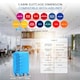 image 3 of 55x35x20cm Carry On Cabin Hard Shell Suitcase - 100+ Airlines Approved Including EasyJet (Paid), British Airways, Ryanair (Priority), TUI Blue | Turquoise | Cabin Bag