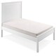 image 5 of 4ft Small Double Pure white,wood,wooden low foot end board,solid panel bed frame.Shaker style.