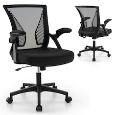 COSTWAY Ergonomic Office Chair Adjustable Swivel Chair Black