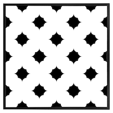 Star ornament (Picture Frame) Black | L
