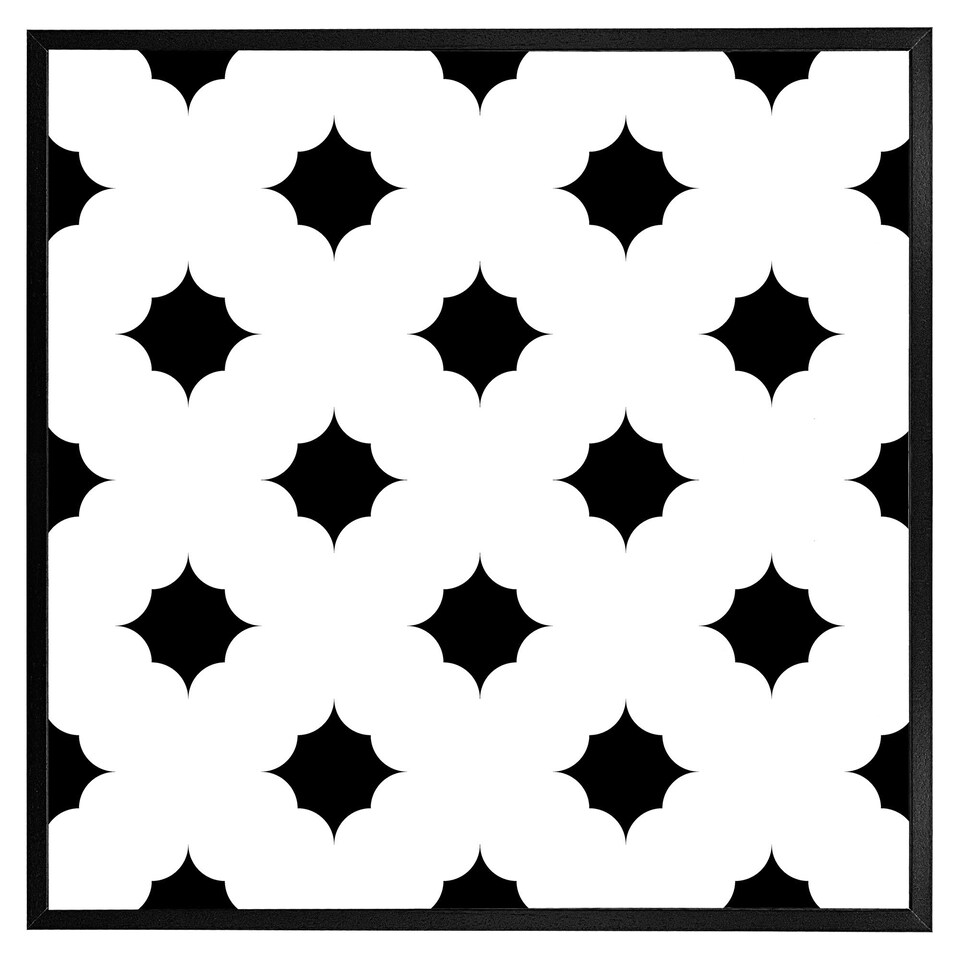 image 1 of Star ornament (Picture Frame) Black | L