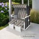 image 7 of Beach Chair Sylt with cushions, footrest and rain cover | Brown | black/grey/brown | 1