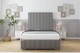 image 1 of Sloomy Langston Pewter Dumfries Bed Frame With Mattress With 50" Upholstered Headboard 5' King